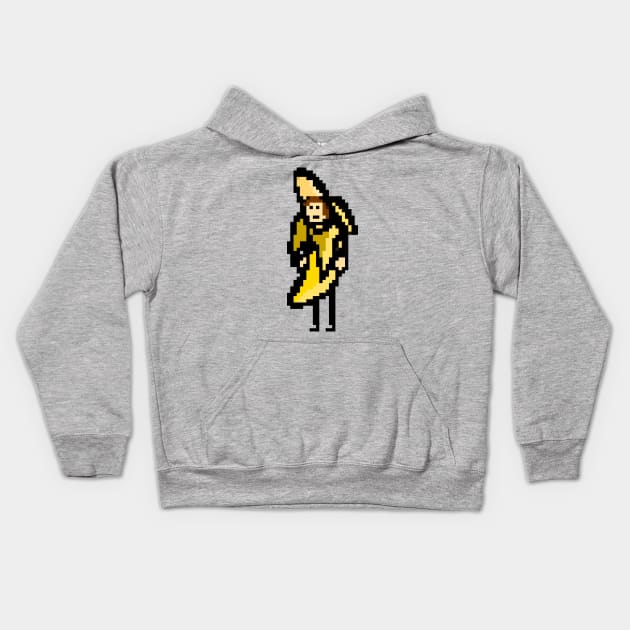 Banana Man Kids Hoodie by Aphantasous